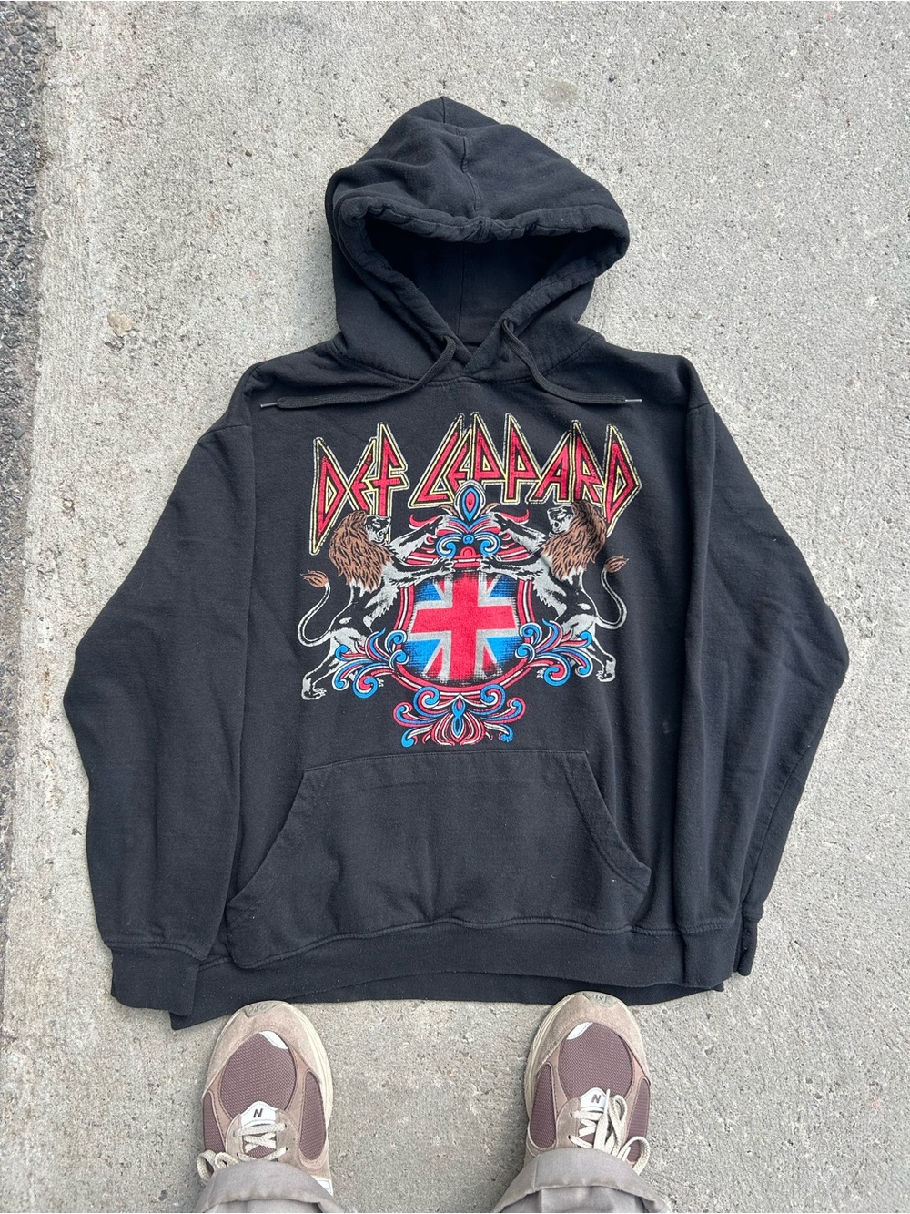 Black Def Leppard Band Graphic Hoodie